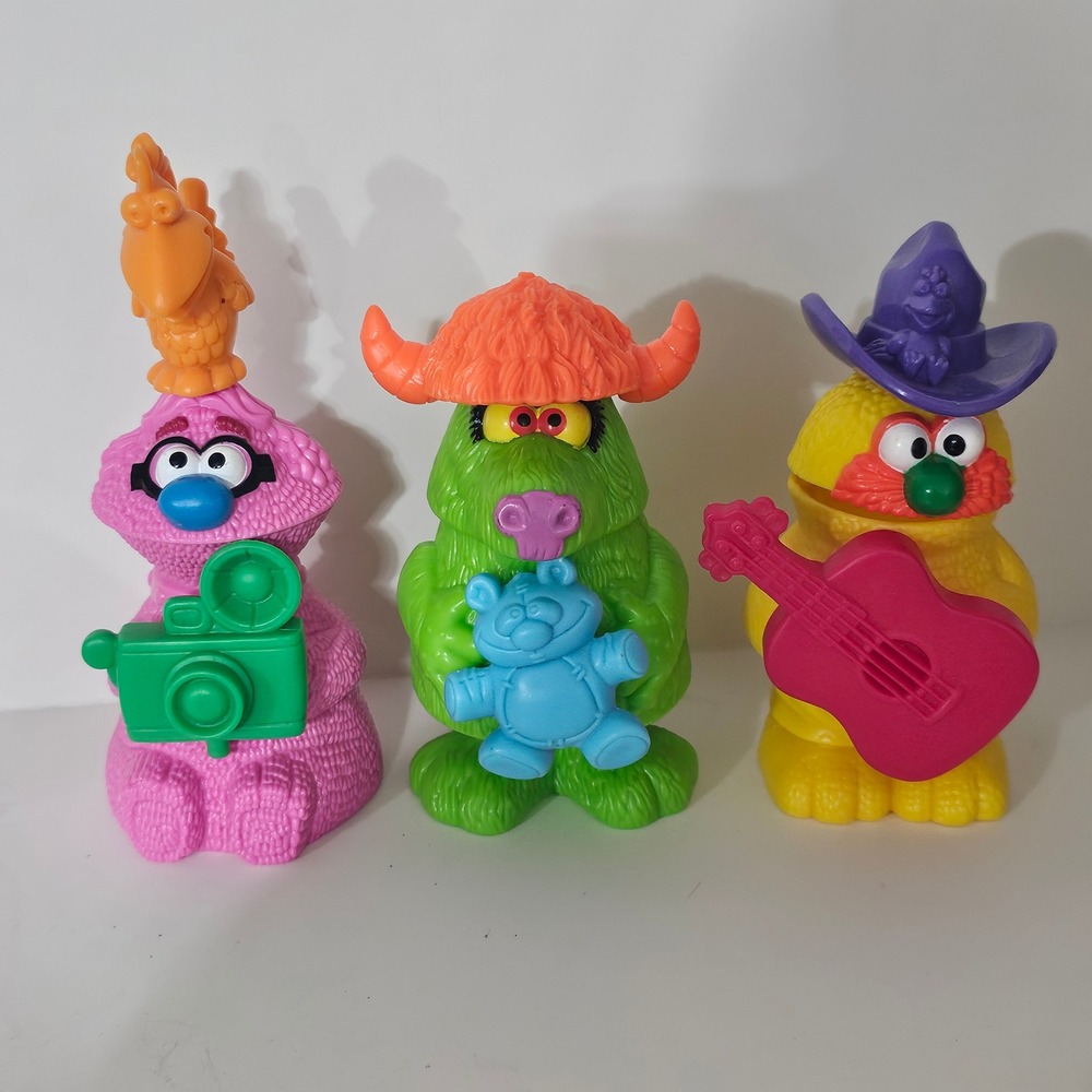 Vintage 1995 Burger King Aaahh Real Monsters Toy Set Nickelodeon Ickis Krumm